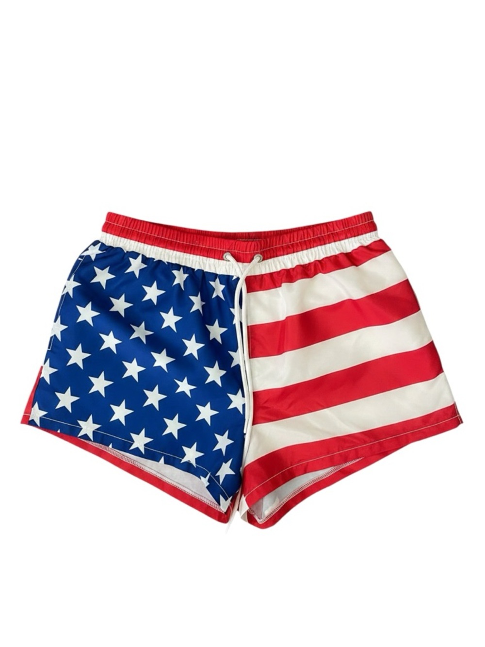 Forever 21 American Flag Swim Shorts Stars & Stripes Patriotic 4th of July